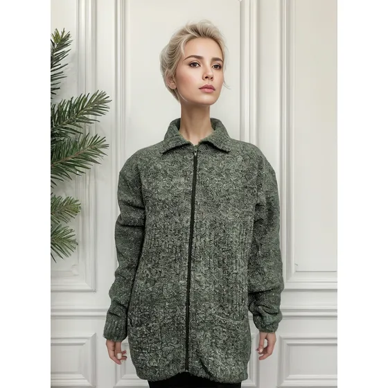Campera Modas Gracia Bucle Lana Mujer Adulto.