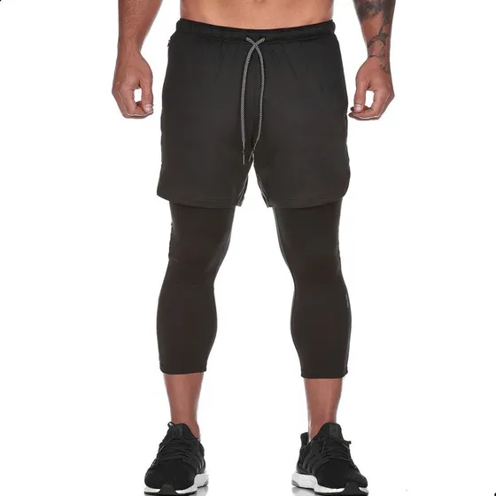 Licra Pantaloneta Black Deportiva Running Hombre Bolsillos