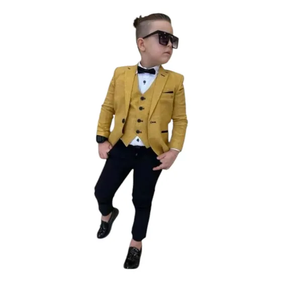 Traje Slim Fit Para Niños Trabajos Artesanales A Su Gusto