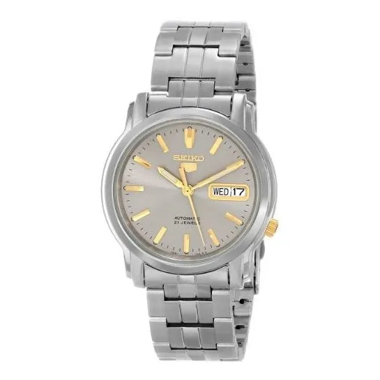 Seiko Hombres Snkk67  Seiko 5  Gris De Acero Mbvq1