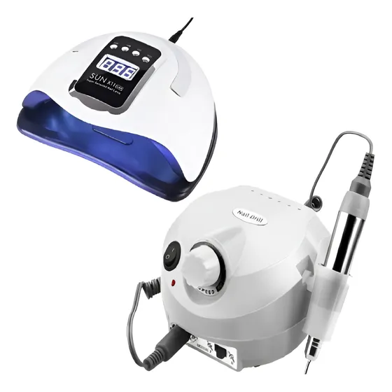 Combo Lámpara Led-uv De Uñas + Pulidor Nail Drill Ultrabella