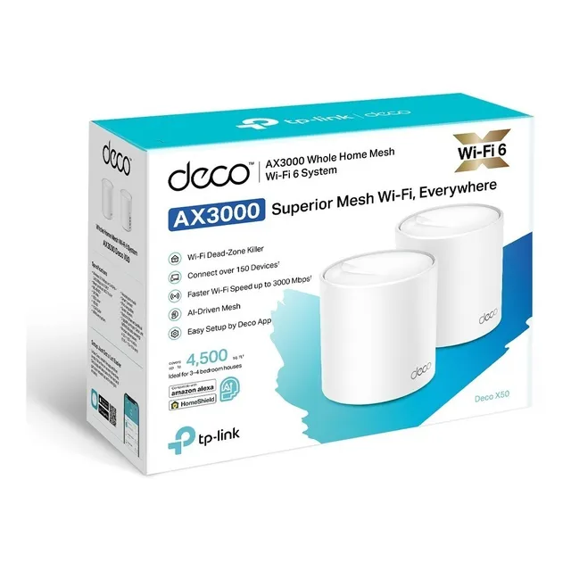 Sistema Wi-fi Mesh Tp-link Deco X50 V1 Blanco 100v/240v