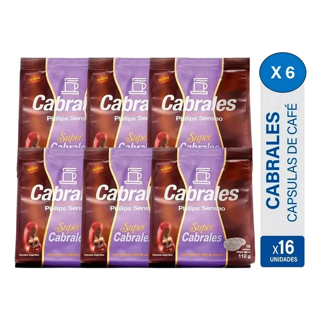 6 Paquetes Café Super Cabrales Senseo