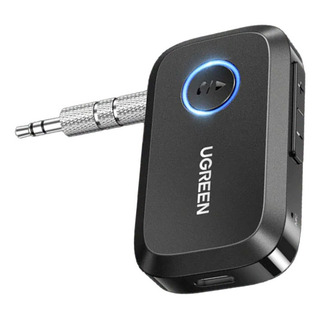 Adaptador Receptor Carro Ugreen Bluetooth 5.3 Áudio Preto Adaptador Receptor Carro Ugreen Bluetooth 5.3 Áudio Preto