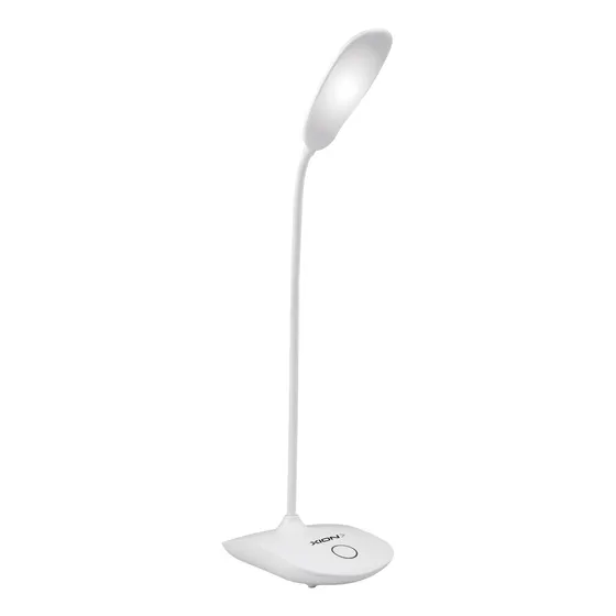 Lampara De Escritorio Led Portátil Xion Xi-lamp10 Estructura Blanco Pantalla Blanco