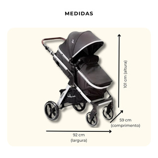 Carrinho Kansas Silver Premium Baby C/ Bebê Conforto E Base Cor Silver/preto Chassi Prateado Carrinho Kansas Silver Premium Baby C/ Bebê Conforto E Base Cor Silver/preto Chassi Prateado