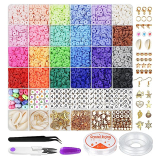 Kit De 6000 Peças De Argila Para Fabricação De Pulseiras Kit De 6000 Peças De Argila Para Fabricação De Pulseiras