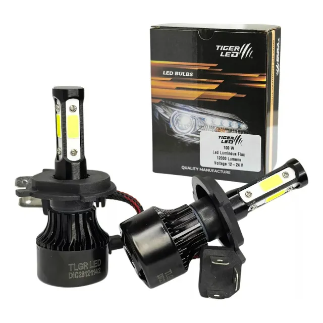 Kit Turbo Led H1 H3 H4 H7 H11 H13 H27 9005 9006 12000lm