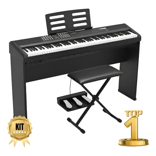 Piano Digital Casio CDP-S105 com 88 Teclas e Som de Cauda