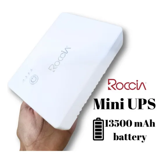 Mini Ups 13.500 Mah 5v 9v 12v Rauter Módem Tipo C Usb Roccia