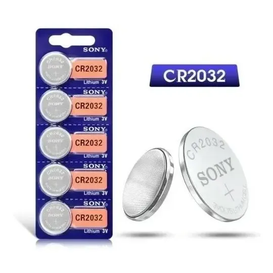 5 Pilas CR2032 - SONY - Batería de Lithium 3v - 2032
