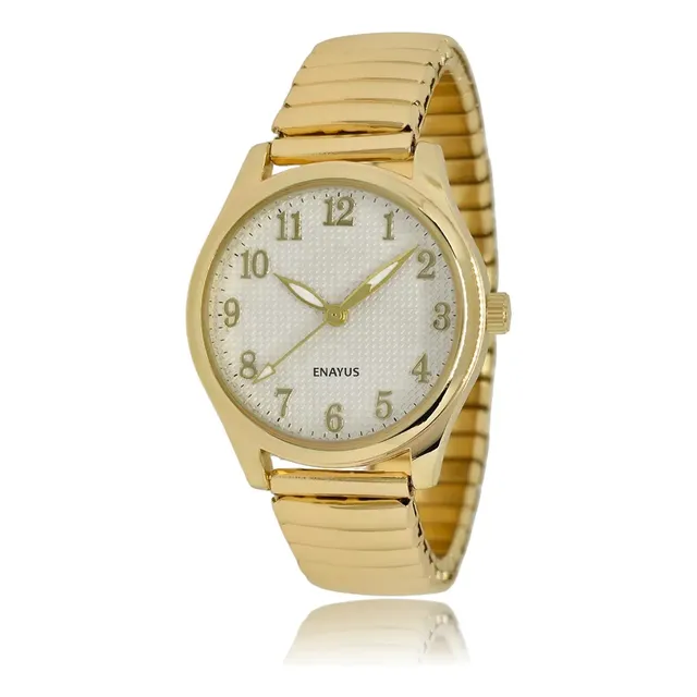 Relógio Feminino Pulseira Metal Flexível Lançamento Original