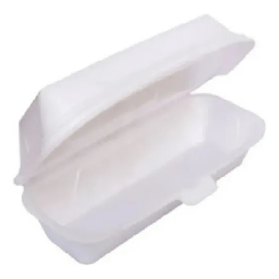 Embalagem Cachorreira Isopor Hot Dog H04 Branca C/400 Cor Branco