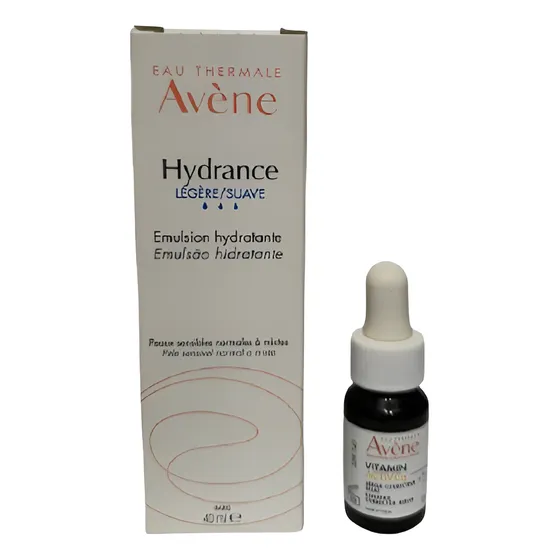 Avene Combo Hydrance Emulsión Hidratante + Vitamin Serum Lum