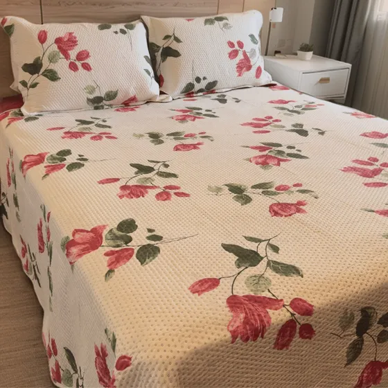 Cobre Leito Casal 400 Fios Cor Liso E Estampado