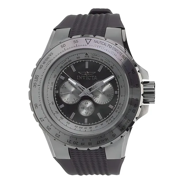 Reloj Invicta 39271 Negro Aviator Exclusivo México! Color del bisel Gris oscuro Color del fondo Gris oscuro