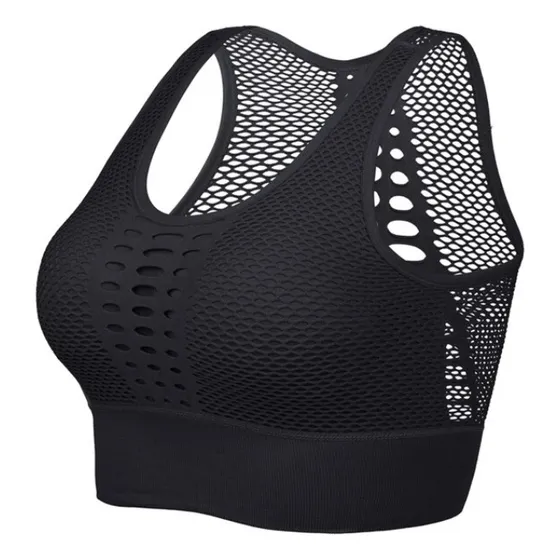 Top Deportivo Para Damas, Sujetador Deportivo De Malla Mujer
