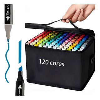 Marcadores De Ponta Dupla De 120 Cores Marcadores De Ponta D Marcadores De Ponta Dupla De 120 Cores Marcadores De Ponta D