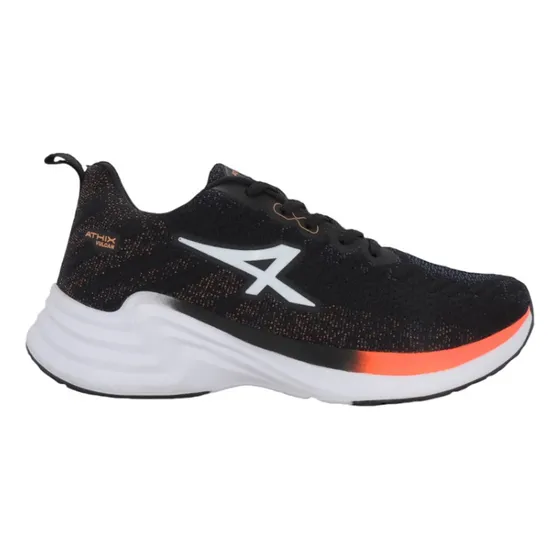 Zapatillas Athix Vulcan Running Hombre Negro Naranja