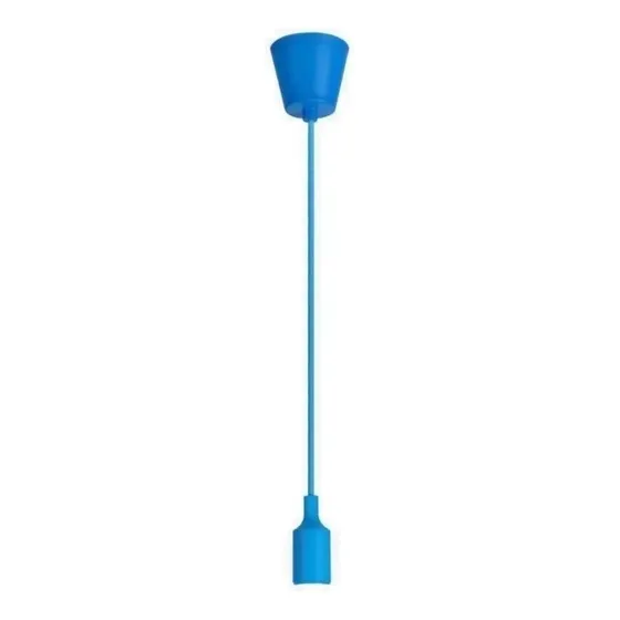 Lampara Soquete  Luz Colgante+cable E27 Silicona Colores