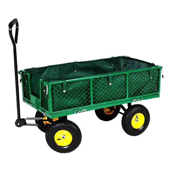 Carro Arrastre Con Barandas Multipropósito - Carrito 200kgs 