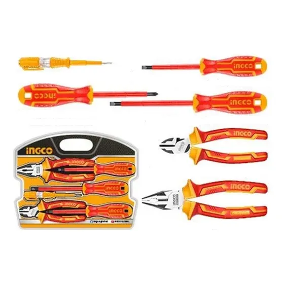 Set Juego 6 Herramientas Aisladas Ingco Hkist3061