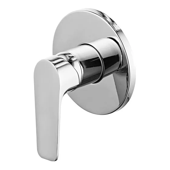 Misturador Monocomando Para Chuveiro Lorenzetti 2993 C72 Acabamento Cromado Cor Prateado