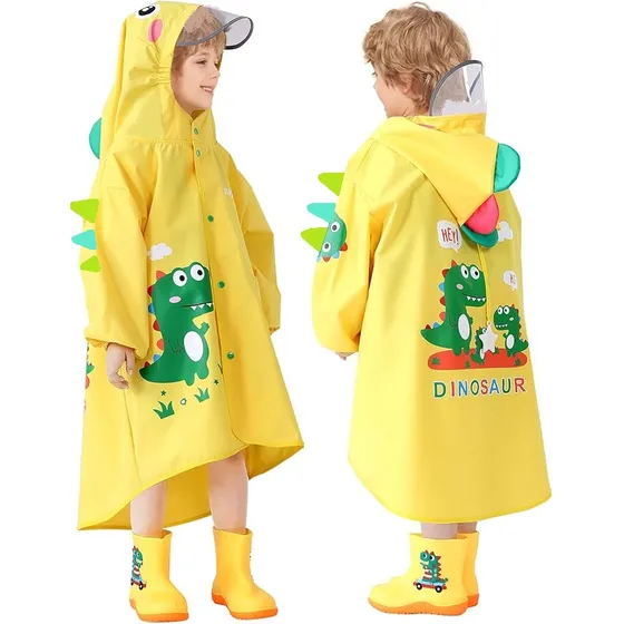 Capa Lluvia Impermeable Niño Niña Carpa Niños Poncho Sombril