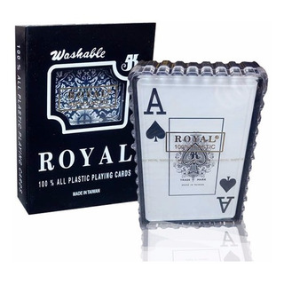 Baraja Poker Plastificada Azul Royal Especial Lavable Cf Baraja Poker Plastificada Azul Royal Especial Lavable Cf