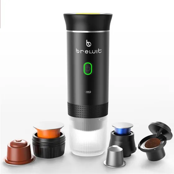 Cafetera Portatil Cafe Molido Expreso Capsulas Calienta Agua