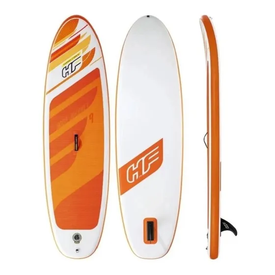 Tabla De Sup Bestway Aqua Journey Color Amanecer Naranja De 2.74m De Largo X 76cm De Ancho Y 12cm De Espesor