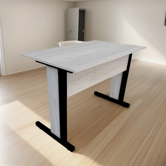 Mesa Para Escritório 1,10x60 Home Office Multiuso Cor Nobre