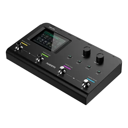Modeler Multi-effects Pedal Audota Ame-200 Para Guitarra Preto