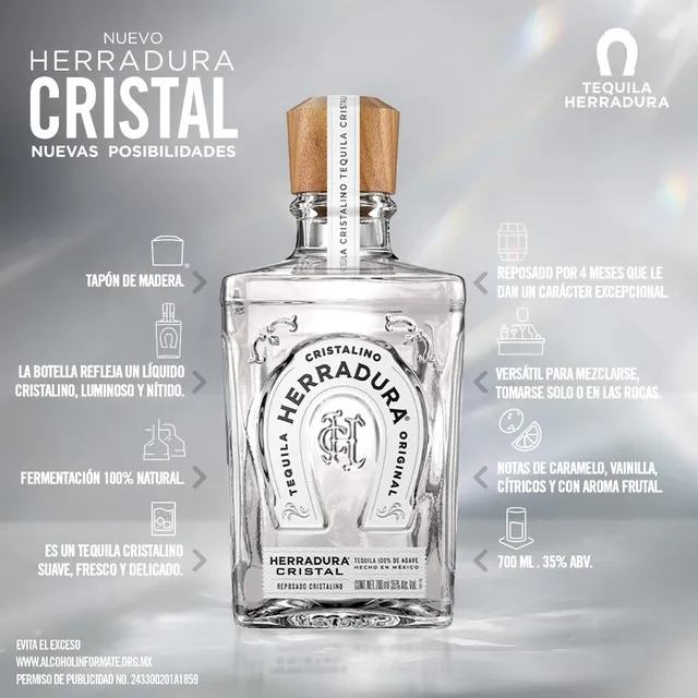 Tequila Herradura Cristal 700ml