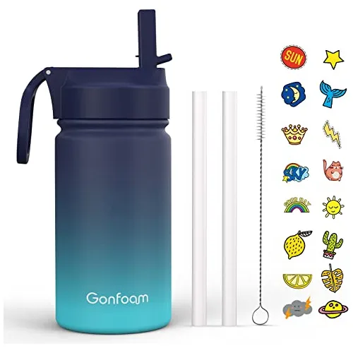 Botella De Agua Para Niños, 2-pack 12oz Botellas De Dh9jj