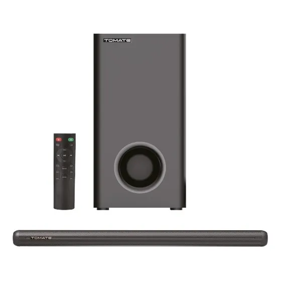 Soundbar Subwoofer 180w Tomate Mts-2037 Bluetooth 3.1 Canais Cor Preto 127/220V