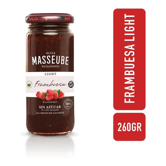 Dulce De Frambuesa Light  Masseube 262 Gr