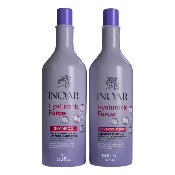 Inoar Kit Inoar Hyaluronic Force Sh 1 Lt  + Cond 800ml
