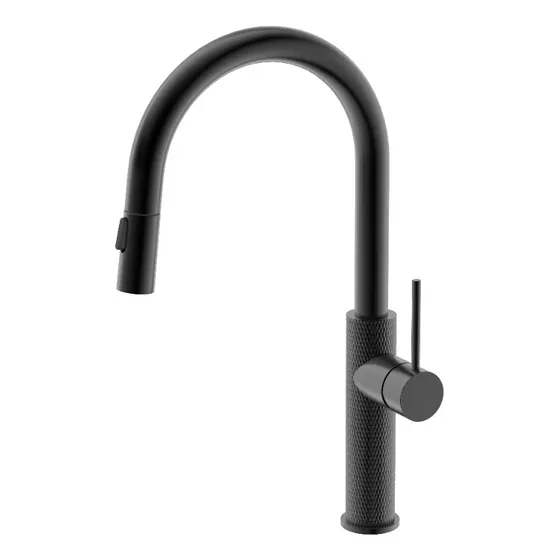 Mezcladora Monomando Fregadero 130387 Negro Mate