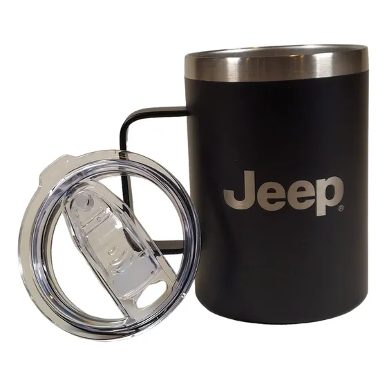 Text And 7-slot Grille Logo Taza Aislada 16 Onza Mate