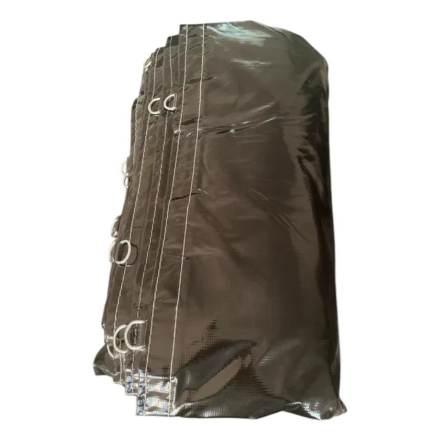Lona Pvc Locomotiva Lonil Preta Argola - 8x4