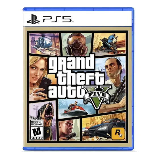 GTA V Grand Theft Auto 5 edición Standard Juego Formato Físico para PS5