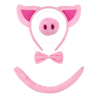 Conjunto De Disfraz De Cerdo, Tocados, Disfraces Sin Guantes Conjunto De Disfraz De Cerdo, Tocados, Disfraces Sin Guantes