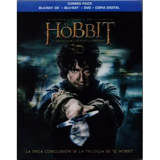 Hobbit La Batalla De Los 5 Ejercitos Blu-ray 3d
