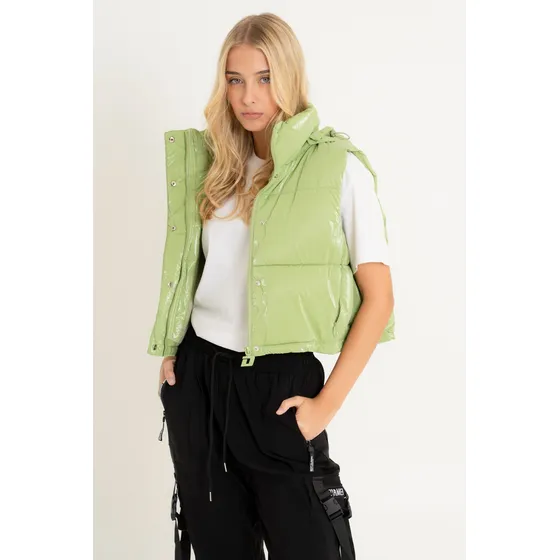 Chaleco Puffer Brillante Importado Premium I Am