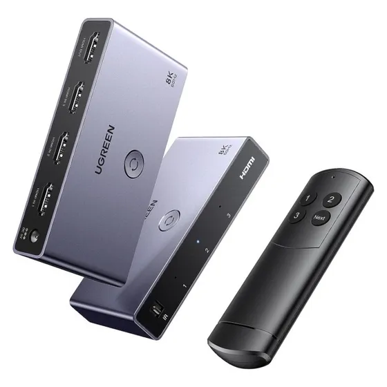 Switch Hdmi Ugreen 8k 60hz 3 Entradas 1 Saída