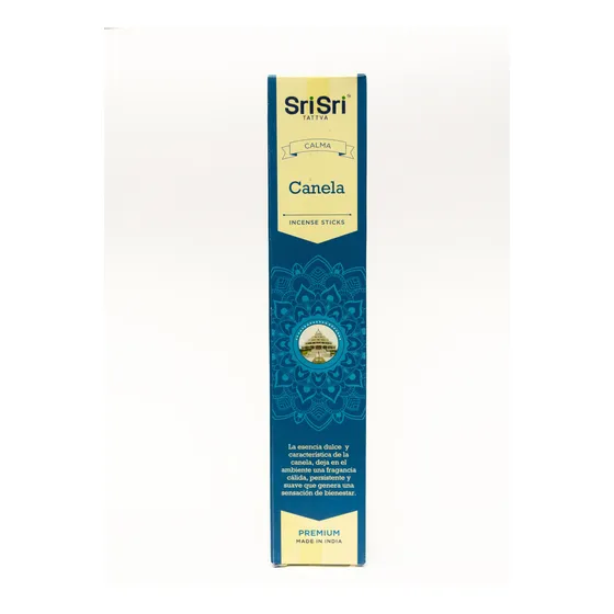 Varilla Sri Sri Tattva Intense Sticks Fragancia Canela En Caja X 12 Unidades 30g