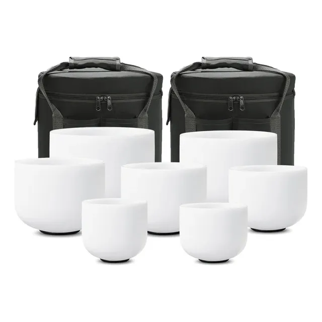 Kit De 7 Cuencos De Cuarzo