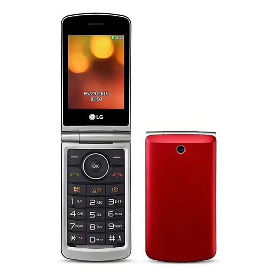 LG G360 Celular P/ Idoso Zona Rural Radio Telefone Dois Chip Cor Vermelho