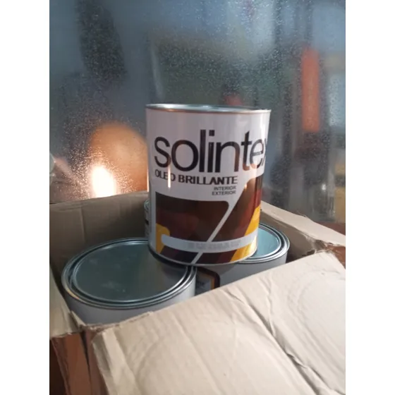 Pintura Esmalte Negro 570 Brillante Solintex Aceite